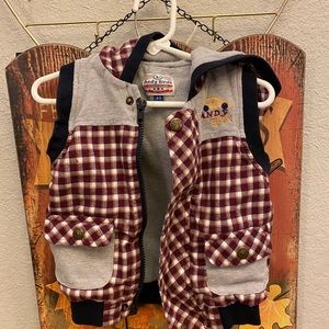 Toddler boys hooded vest Brand Andy Birds size 2-3 years